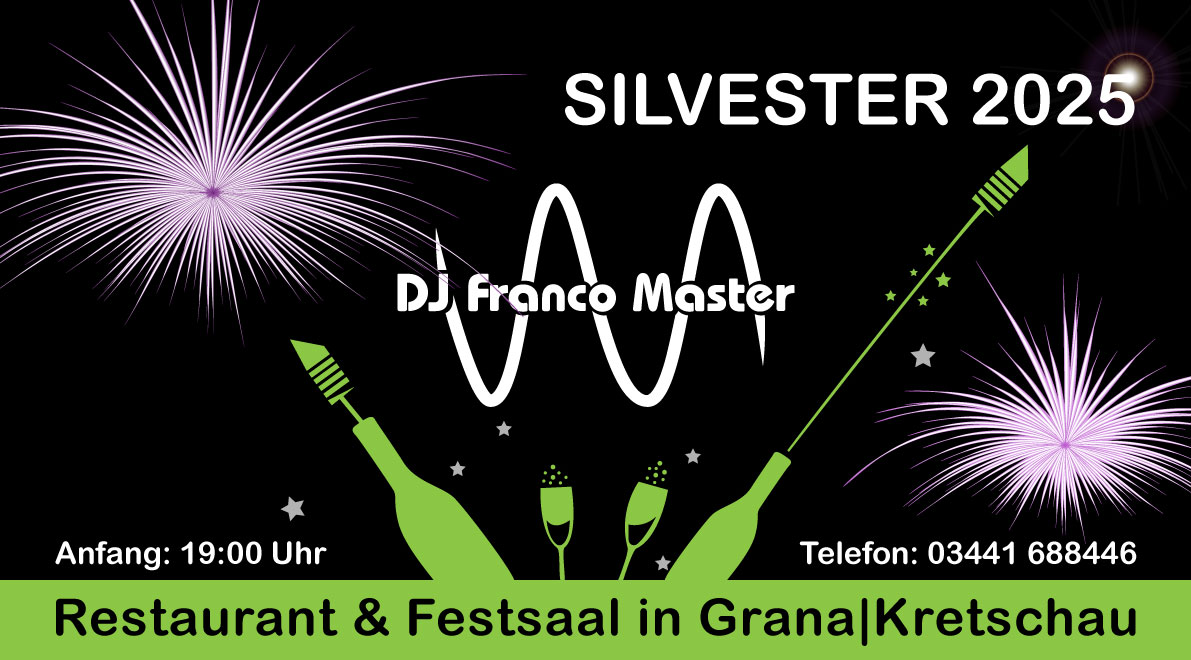 Silvester 2025|2026 startet ab 19:00 Uhr.